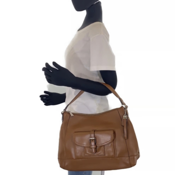 Genuine Coach F29881 Charlie Leather Hobo Front Flap Buckle Purse - Picture 4 of 10